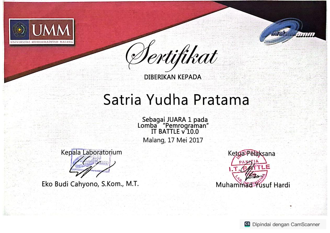 Juara 1 Pemrograman